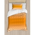 thumbnail image 1 of Ombre Duvet Cover Set, Scorching Desert Sunny Hot Summer Season Inspired Design Digital Modern Art Print Image, Decorative 2 Piece Bedding Set with 1 Pillow Shams, Twin Size, Orange, by Ambesonne, 1 of 3