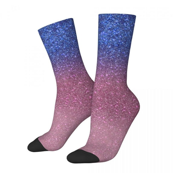 Ombre Geo Print Socks Winter Pastel Stockings Fashion Ladies Warm Soft Socks Custom Cycli