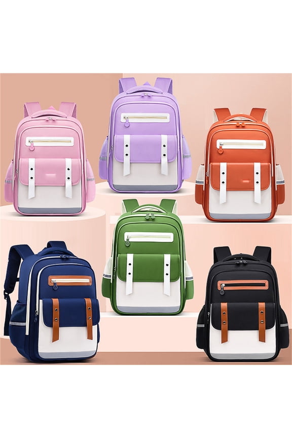 Ombre Gradient Backpack Lightweight Adjustable Straps Casual Elementary Middle School Daypack