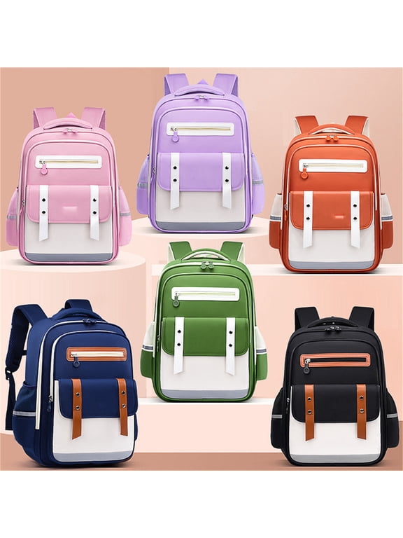 Ombre Gradient Backpack Lightweight Adjustable Straps Casual Elementary Middle School Daypack