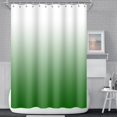 thumbnail image 1 of Ombre Gradient Fabric Shower Curtain for Bathroom White Bright Green Modern Minimalist Shower Curtain 36 x 72 Inch Polyester Waterproof Unique Tub Curtain Decorative with 6 Hooks, 1 of 6