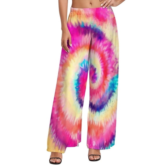 Ombre Gradient Pants High Waisted Black Violet and Pink Trendy Trousers Aesthetic Graphic Wide Pants