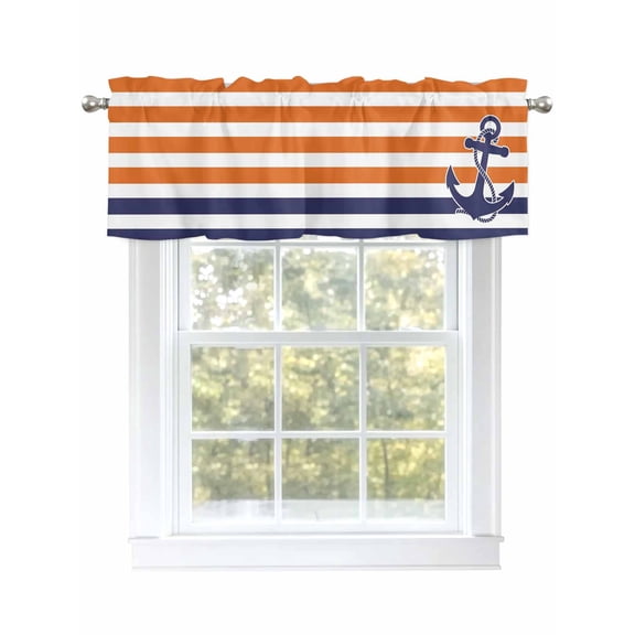 Ombre Gray Curtain Valances for Windows, Modern Minimalist Window Valances, Window Treatment Rod Pocket Valance Curtains for Living Room/Kitchen/Bedroom/Bathroom, 54x18in