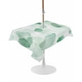 thumbnail image 1 of Ombre Green Boho Rectangle Outdoor Tablecloth, Waterproof Table Cloth Cover with Umbrella Hole and Zipper, Multicolored Tie Dye Abstract Art Table Protector for Patio Party Picnic 54"x80", 1 of 6