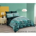 thumbnail image 1 of Ombre Green Flower Comforter Set Queen Size ,8 Pieces Bed in A Bag Gradient Navy Abstract Art Painting ,All Season Reversible Boho Farmhouse Bedding Set, 1 of 2