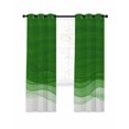 thumbnail image 1 of Ombre Green Waves Blackout Curtains, Light Blocking Print Window Curtains, Abstract Art Gradient Modern Thermal Insulated Window Drapes for Living Room Kitchen Cafe 2 Panels, 104"W x 52"L, 1 of 9