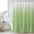 thumbnail image 1 of Ombre Green White Waterproof Fabric Shower Curtain, Colorful Painting Waterproof Fabric Shower Curtain for Bathroom Curtains Bathtubs Hotel Washable Shower Curtains with 12 Hooks Standard 66x72, 1 of 8