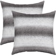 thumbnail image 1 of Ombre Grey White Stripes Square Cushion Covers Set of 2 Set 16 x 16-Inch Geometric Reversible Throw Pillow Covers for Decor Geometry Pillow Covers Home Decor Modern Striped Art, 1 of 6