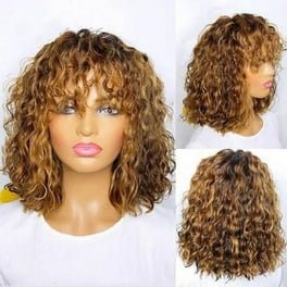 2024 Blonde Ombre Curl Lace Front Wig