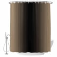 thumbnail image 1 of Ombre Khaki Black Fabric Shower Curtain Gradient Color Washable Shower Curtains for Bathroom, Waterproof Bath Curtain with Hooks Home Decor 36x72in, 1 of 8