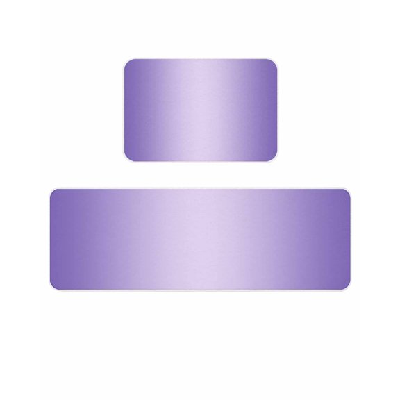 Ombre Kitchen Mats for Floor 2 Piece, Violet Purple Gradient Absorbent Non-Slip Kitchen Rugs Comfort Standing Mat for Laundry, Hallways 20"x24"+20"x48"