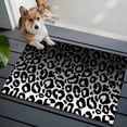 thumbnail image 1 of Ombre Leopard Washable Area Rug 2x3 Print Black White Gradient Low-Profile Area Rugs with Non Slip Backing Indoor Floor Carpet for Entrance Living Room Bedroom Home Office, 1 of 9