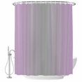 thumbnail image 1 of Ombre Light Purple Gray Fabric Shower Curtain Gradient Color Washable Shower Curtains for Bathroom, Waterproof Bath Curtain with Hooks Home Decor 72x72in, 1 of 8