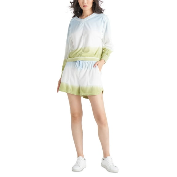 Ombre Lounge Shorts Blue Green Tie Dye S