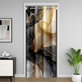 thumbnail image 1 of Ombre Marble Door Curtain For Doorway Privacy 42"W X 80"L,Orange Black Abstract Blackout Curtain,Warm Modern Stone Door Drape,Geometric Watercolors Room Divider Curtain, 1 of 5