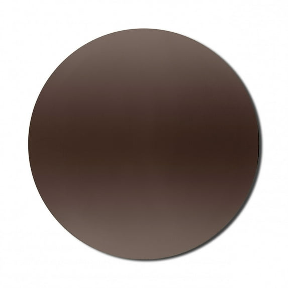 Ombre Mouse Pad for Computers, Wood Kindling Tree Mud Nature Inspired Themed Dark Brown Colored Modern Image Art Print, Round Non-Slip Thick Rubber Modern Mousepad, 8" Round, Brown, by Ambesonne