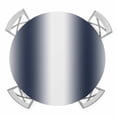 thumbnail image 1 of Ombre Navy Blue White Elastic Fitted Round Table Cover Gradient Color Waterproof Outdoor Tablecloth for Holiday Party, Picnic, Patio & Dining Fits Tables Up to 55"-60", 1 of 8