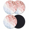 thumbnail image 1 of Ombre Orange Blue Coasters Set of 4, Absorbent Coasters for Drinks, Summer Coastal Ocean Sea Beach Wave Coaster for Desk Coffee Table Protection, Home Decor House Warming Gifts 4", 1 of 8