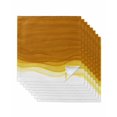 thumbnail image 1 of Ombre Orange Waves Cloth Napkins Set of 8 Reusable Dinner Napkins, Abstract Art Gradient Modern Cocktail Napkin Washable Table Napkins for Wedding/Holiday Party/Baby Shower 20"x20", 1 of 7