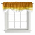 thumbnail image 1 of Ombre Orange Waves Tie Up Valance Curtains for Windows, Kitchen Curtains Window Treatments, Abstract Art Gradient Modern Short Window Shades Valances for Bedroom Bathroom Cafe 54"x18", 1 of 8
