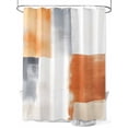 thumbnail image 1 of Ombre Orange White Gray Oil Painting Shower Curtain, Abstract Art Waterproof Shower Curtain Set with 12 Hooks Lightweight Washable Fabric Shower Curtains for Bathroom 72x72 Inches, 1 of 6