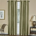 thumbnail image 1 of Ombre Sage Striped Modern Window Curtain Panel: 50" x 84", Rod Pocket Panel, 1 of 3