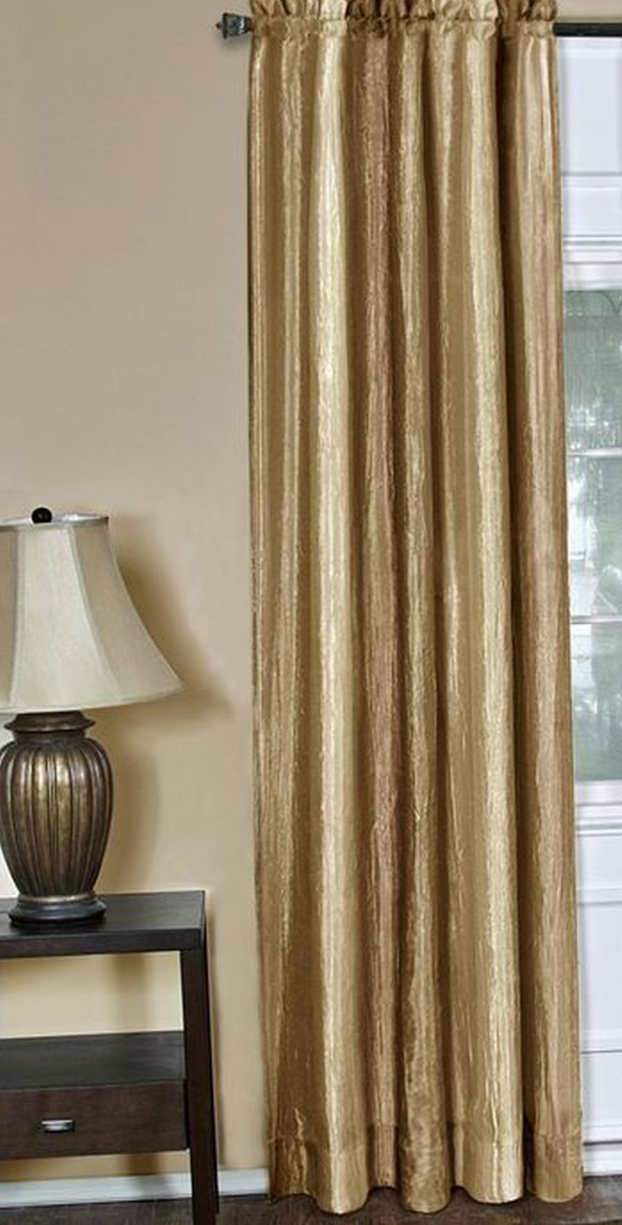 Ombre Sandstone Light-Filtering Polyester Window Panel 50" x 84"