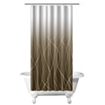 thumbnail image 1 of Ombre Shower Curtain Brown and White Shower Curtain Set Water Repellent Bath Curtain Modern Shower Curtain for Men Restroom Showers Bathtubs Hotel, 36x72 inch, Chocolate Brown Tone, 1 of 4