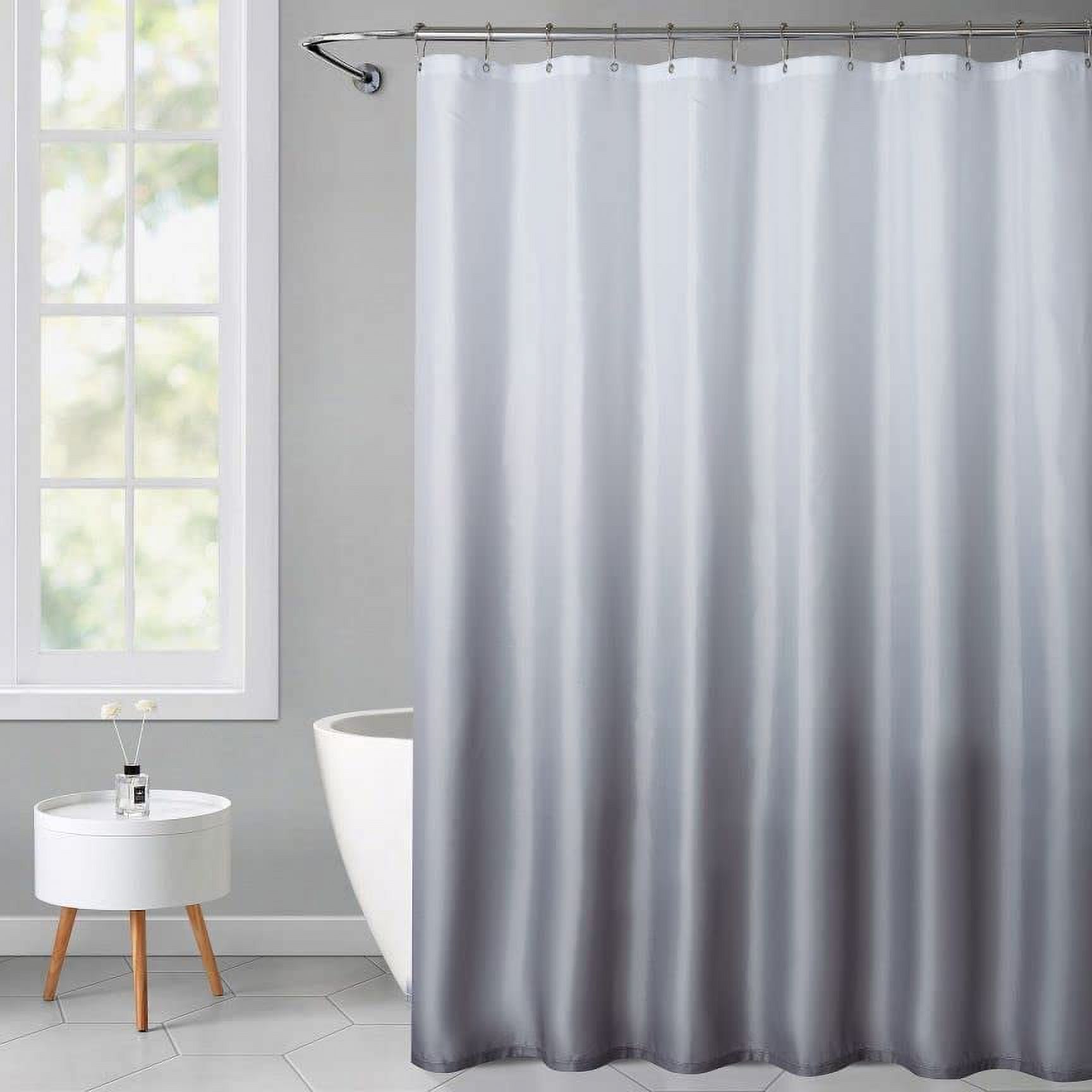 Ombre Shower Curtain for Bathroom,Modern Ombre Texture Fabric