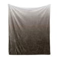thumbnail image 1 of Ombre Soft Flannel Fleece Blanket, Chocolate and Cream Inspired Digital Colors Ombre Design Modern Abstract Vision, Cozy Plush for Indoor and Outdoor Use, 70" x 90", Brown and White, by Ambesonne, 1 of 5
