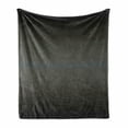 thumbnail image 1 of Ombre Soft Flannel Fleece Blanket, Dark Fumes and Black Smoke Car Related Elements Inspired Modern Design, Cozy Plush for Indoor and Outdoor Use, 50" x 70", Charcoal Grey and White, by Ambesonne, 1 of 6