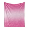 thumbnail image 1 of Ombre Soft Flannel Fleece Throw Blanket, Appetizing Pink Candys Inspired Food Themed Vivid Colored Digital Modern Art Print, Cozy Plush for Indoor and Outdoor Use, 70" x 90", Pink, by Ambesonne, 1 of 6