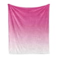 thumbnail image 1 of Ombre Soft Flannel Fleece Throw Blanket, Hot Pink Candy and Cream Girly Elements Inspired Ombre Digital Design Art Print Modern, Cozy Plush for Indoor and Outdoor Use, 50" x 60", Pink, by Ambesonne, 1 of 6