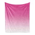 thumbnail image 1 of Ombre Soft Flannel Fleece Throw Blanket, Hot Pink Candy and Cream Girly Elements Inspired Ombre Digital Design Art Print Modern, Cozy Plush for Indoor and Outdoor Use, 70" x 90", Pink, by Ambesonne, 1 of 6
