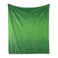 thumbnail image 1 of Ombre Soft Flannel Fleece Throw Blanket, Seaweed and Moss Tropic Nature Seas Inspired for Green Lovers Artwork Digital Print, Cozy Plush for Indoor and Outdoor Use, 70" x 90", Green, by Ambesonne, 1 of 5