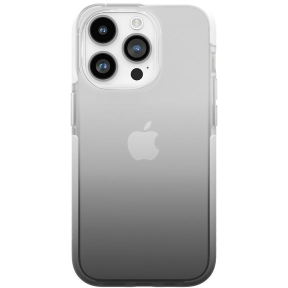 Ombre Soft Shell TPU + Bio Plastic Case Grip Friendly for iPhone 14 Pro 2022 - Black/White 6515523