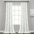 thumbnail image 1 of Ombre Stripe Yarn Dyed Cotton Window Curtain Panels Yellow/Gray 40X84 Set, 1 of 11