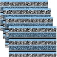 thumbnail image 1 of Ombre Striped Placemats Set of 4 Red Brown Striped Table Place Mats Retro Stripe Swirl Placemat for Kitchen Dining Table 18"x12" Geometric Circle Stripes Indoor Outdoor Decor Table Mats Easy to Clean, 1 of 4