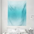 thumbnail image 1 of Ombre Tapestry, Abstract Theme Tropical Beach Cove Aquatic Ombre Design Digital Printed Artwork Print, Wall Hanging for Bedroom Living Room Dorm Decor, 60W X 80L Inches, Turquoise, by Ambesonne, 1 of 2