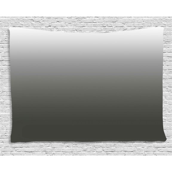 Ombre Tapestry, Fume Smoke Fog Metal Inspired Grey Colored Modern Design Room Decorations, Wall Hanging for Bedroom Living Room Dorm Decor, 80W X 60L Inches, Gray White, by Ambesonne