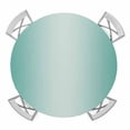 thumbnail image 1 of Ombre Teal Green Elastic Fitted Round Table Cover Gradient Color Waterproof Outdoor Tablecloth for Holiday Party, Picnic, Patio & Dining Fits Tables Up to 55"-60", 1 of 8