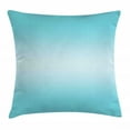 thumbnail image 1 of Ombre Throw Pillow Cushion Cover, Open Blue Sky on a Spring Day Inspired Blue Colored Modern Design Room Decorations, Decorative Square Accent Pillow Case, 18 X 18 Inches, Turquoise, by Ambesonne, 1 of 2