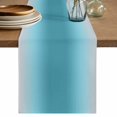 thumbnail image 1 of Ombre Turquoise Table Runner 90 Inches Long,Solid Color Gradient Minimalist Modern Kitchen Dining Burlap Linen Tablerunner for Small/Round/Square/Wedding/Coffee/Dining Table Party Home Décor 13 x 90, 1 of 9