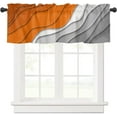 thumbnail image 1 of Ombre Valances for Windows Kitchen Valance Curtains with Wide Rod Pocket Modern Abstract Geometric Valance Curtains Bathroom Curtain Valance Orange Window Valances for Kitchen Bathroom 54"x18", 1 of 5