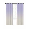 thumbnail image 1 of Ombre White Blackout Curtains 45 Inches Long for Bedroom, Romatic Purple Art Thermal Insulated Room Darkening Black Out Window Curtain Panels Grommet Drapes for Living Room, 1 of 8