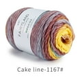 thumbnail image 1 of Ombre Yarn for Crocheting, Gradient Cake Yarn, 100g 60% Cotton 30% Acrylic 10% Wool Ombre Multicolor Soft Rainbow Cotton Crochet Yarn for Scarves, Shawls, Blankets and Garments, 1 of 6