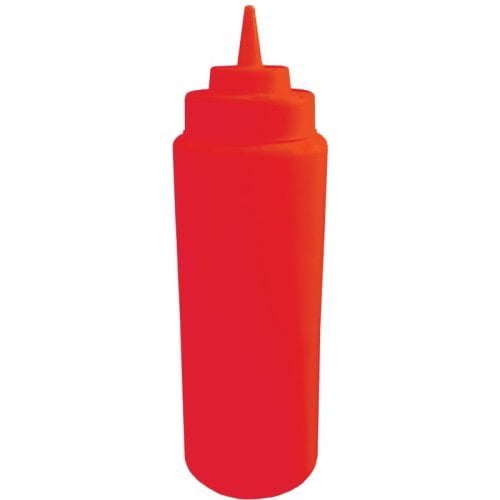 Condimate Red Omcan 32 oz Red Condiment Squeeze Bottles, 6 Bottles/Set (40475 ...
