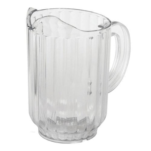 Omcan 60 Oz / 1.8L Clear Polycarbonate Water Pitcher, Each (80085)