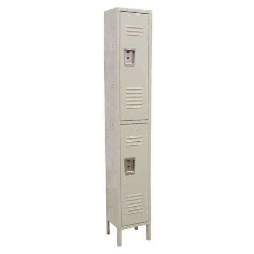 Omcan Products 2-Tier Locker, DWH 18" x 12" x 78", Painted Steel, Each (13126)