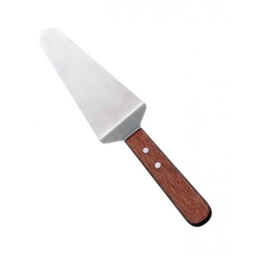 Omcan Products Pie Server, 4 5/8" X 2 3/8" Blade, Wood Handle, Each (80018)